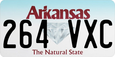 AR license plate 264VXC