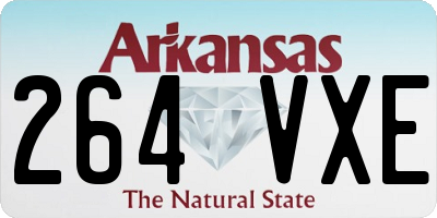 AR license plate 264VXE