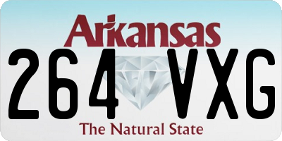 AR license plate 264VXG