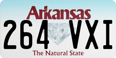 AR license plate 264VXI