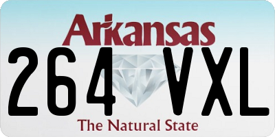 AR license plate 264VXL
