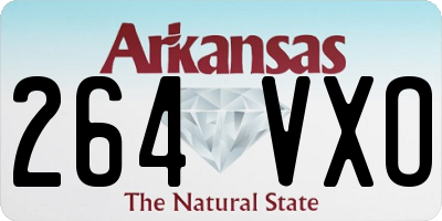 AR license plate 264VXO