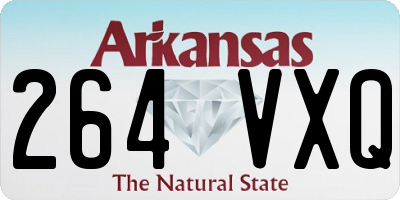 AR license plate 264VXQ