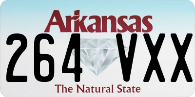AR license plate 264VXX