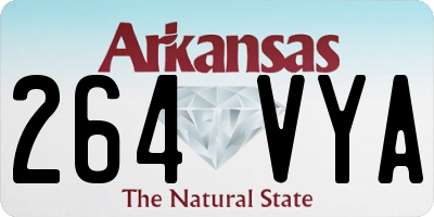 AR license plate 264VYA