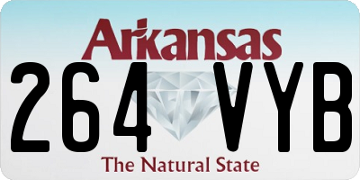 AR license plate 264VYB
