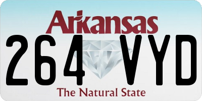 AR license plate 264VYD