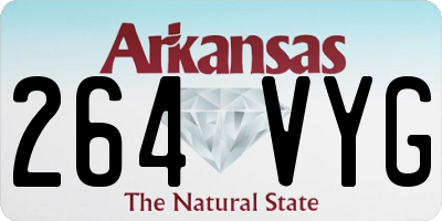 AR license plate 264VYG