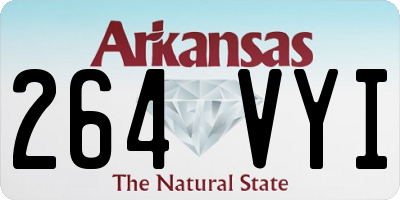 AR license plate 264VYI