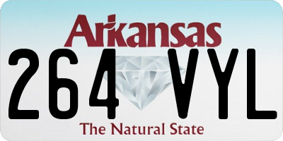 AR license plate 264VYL