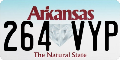 AR license plate 264VYP