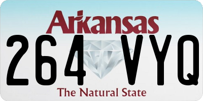 AR license plate 264VYQ