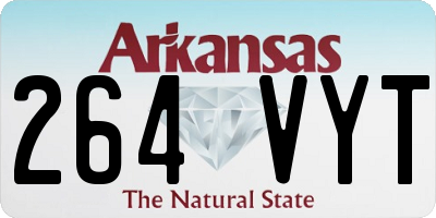 AR license plate 264VYT
