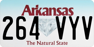 AR license plate 264VYV
