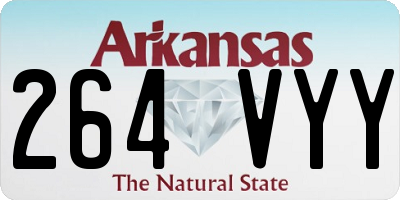 AR license plate 264VYY