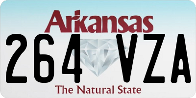 AR license plate 264VZA