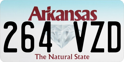 AR license plate 264VZD