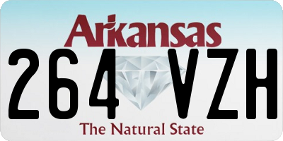 AR license plate 264VZH