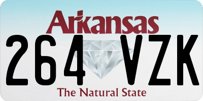 AR license plate 264VZK