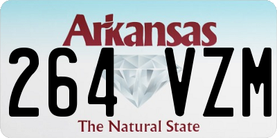 AR license plate 264VZM