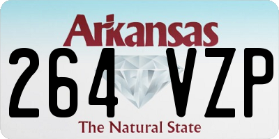 AR license plate 264VZP