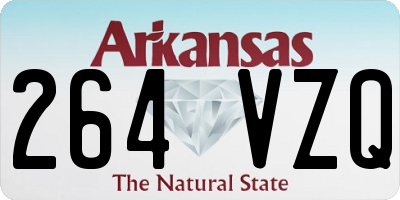 AR license plate 264VZQ
