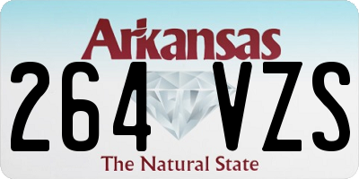 AR license plate 264VZS