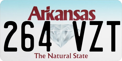 AR license plate 264VZT