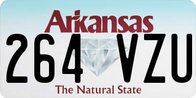 AR license plate 264VZU