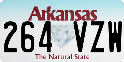 AR license plate 264VZW