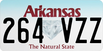 AR license plate 264VZZ