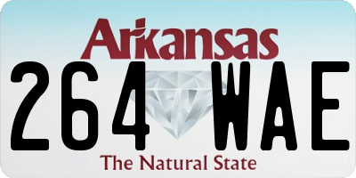 AR license plate 264WAE