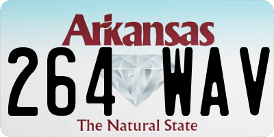 AR license plate 264WAV