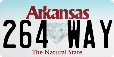 AR license plate 264WAY