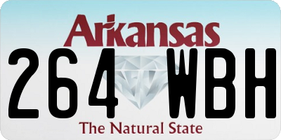 AR license plate 264WBH