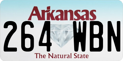 AR license plate 264WBN
