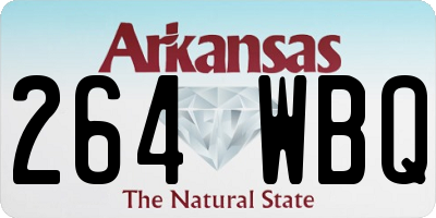 AR license plate 264WBQ