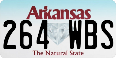 AR license plate 264WBS