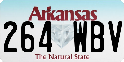 AR license plate 264WBV