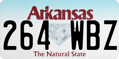 AR license plate 264WBZ