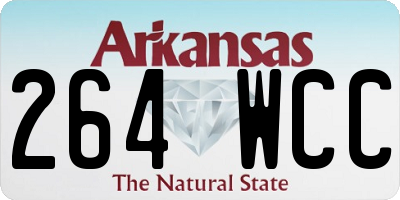 AR license plate 264WCC