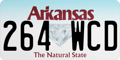 AR license plate 264WCD