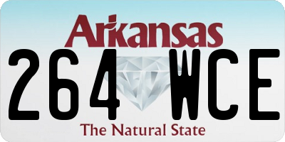 AR license plate 264WCE