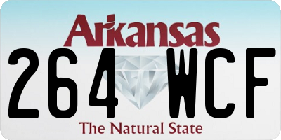 AR license plate 264WCF