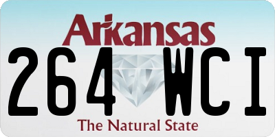 AR license plate 264WCI