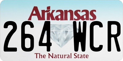 AR license plate 264WCR