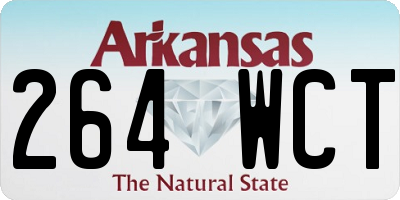 AR license plate 264WCT