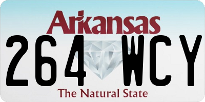 AR license plate 264WCY