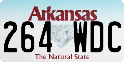 AR license plate 264WDC