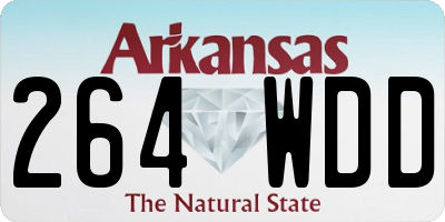 AR license plate 264WDD